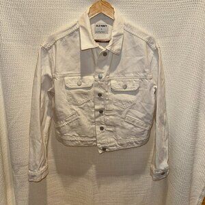 Old Navy Women’s White Denim Jacket